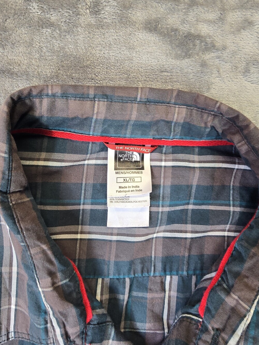 Y2K The North Face Plaid Button Up Shirt Size XL - Picture 2 of 3